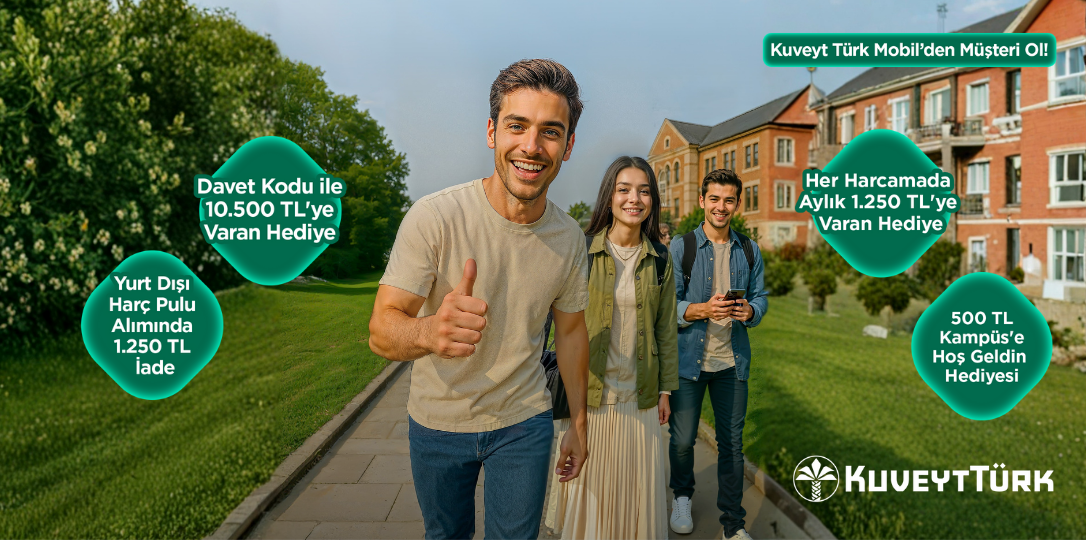 Kuveyt Türk Mobil'den müşteri ol 10.500 TL'ye varan ödüller kazan