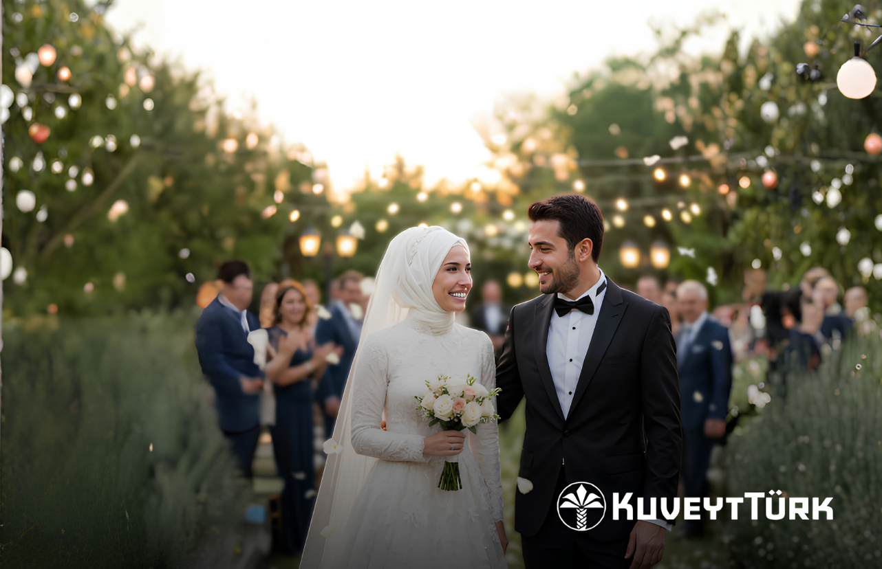 evlenen bir çift