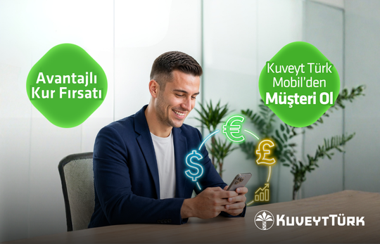 elinde telefonuna bakan genç adam ve telefon çevresinde döviz ikonları