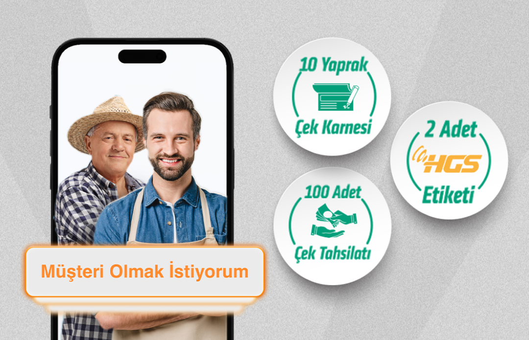 Esnaf Çiftçi Tüzel ve kuveyt türk mobil ekranı