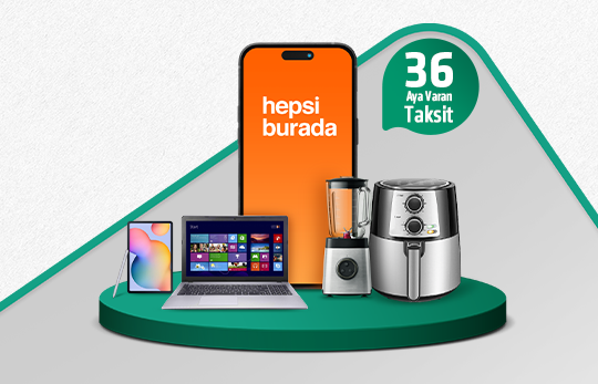 akıllı telefon tablet dizüstü bilgisayar tablet blender ve fritözün yer aldığı ürün görseli