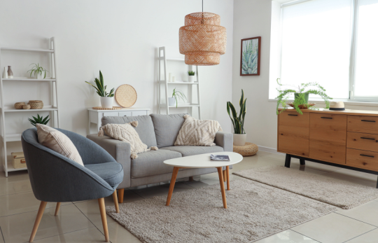 modern yapılı salon takımı