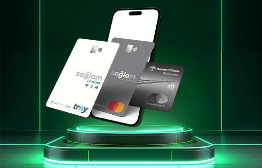 platform üzerinde cep telefonu ve Kuveyt Türk Tüzel kredi kartları