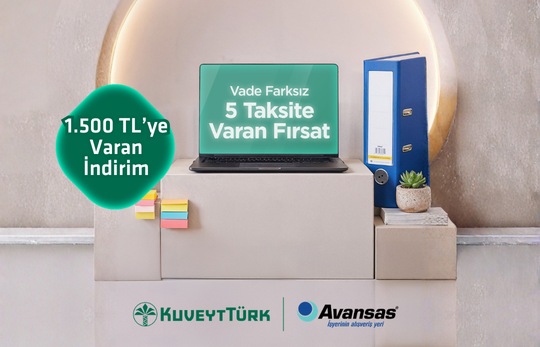 bilgisayar ve klasör ile ofis ürünleri