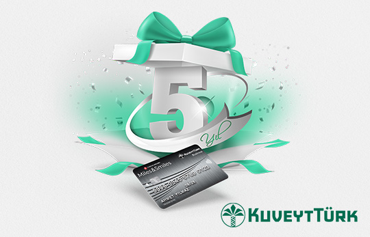 Miles&amp;smiles kartı ve 5 yıl ikonu