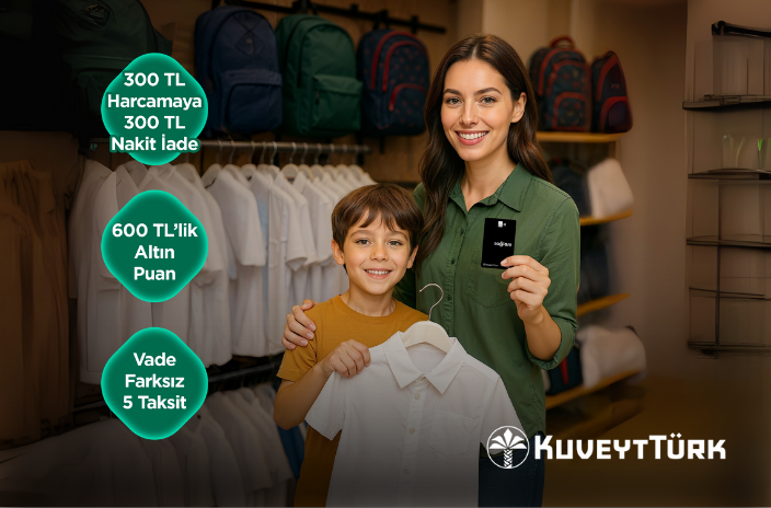 sağlam kartla okul alışveirşi yapan anne ve oğlu