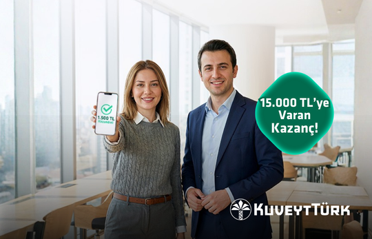 iş yerinde kuveyt türk mobili açan çalışanlar