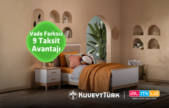 yatak odası yakımı ve 9 taksit yazısı