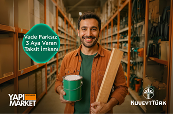 Starwood Yapı Market’te Vade Farksız 3 Aya Varan Taksit Fırsatı!