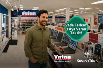 Vatan Bilgisayar Vade Farksız 3 Taksit Fırsatı!