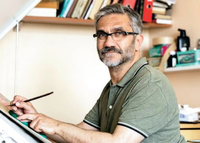 AHMET SABRİ MANDIRACI HATTAT EBRUCU RESSAM