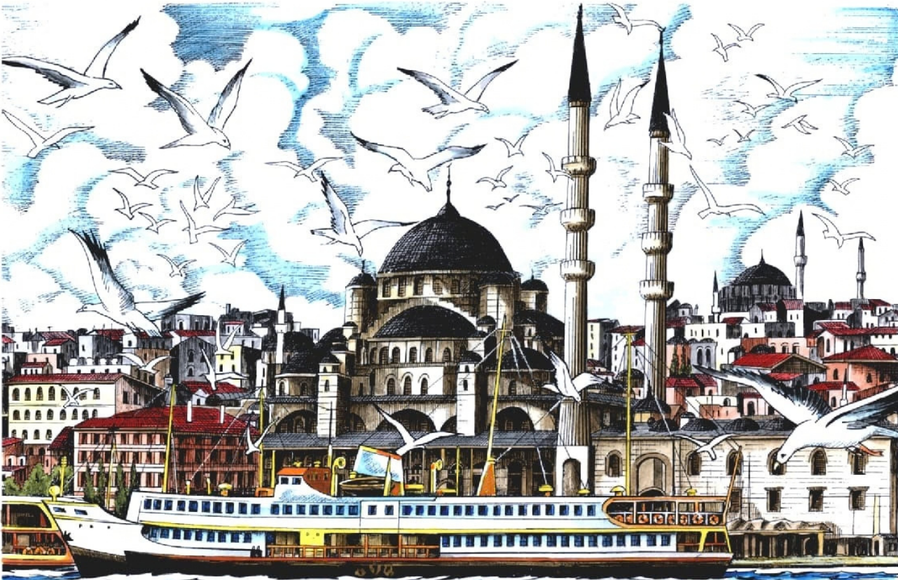 Ressam Yüksel Akmanın çizimi