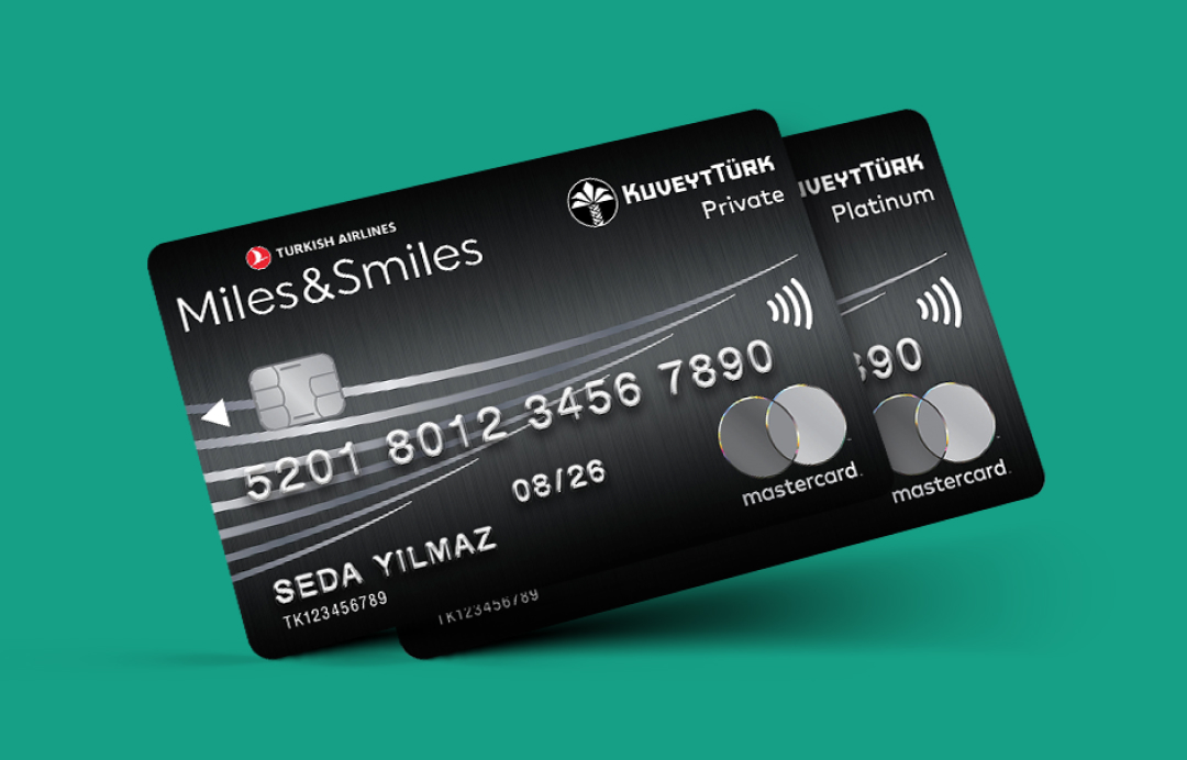 Kuveyt Turks Miles Smiles Private and Platinum credit cards