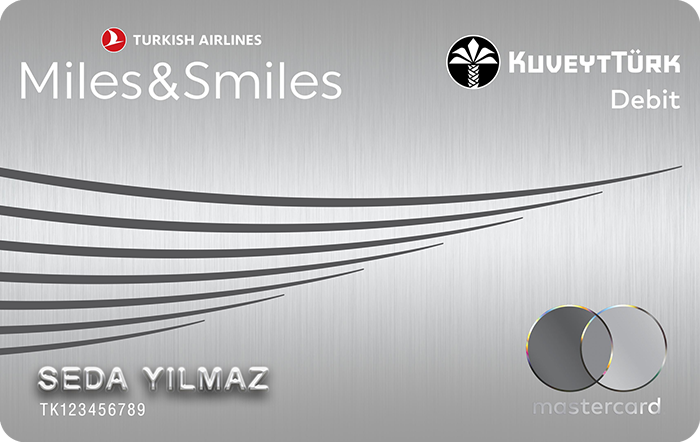 Kuveyt Turk Miles Smiles debit mastercard with turkısh airlines branding 