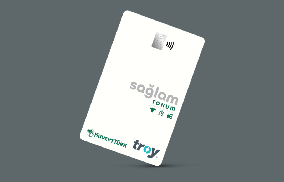 Tohum Card on grey background