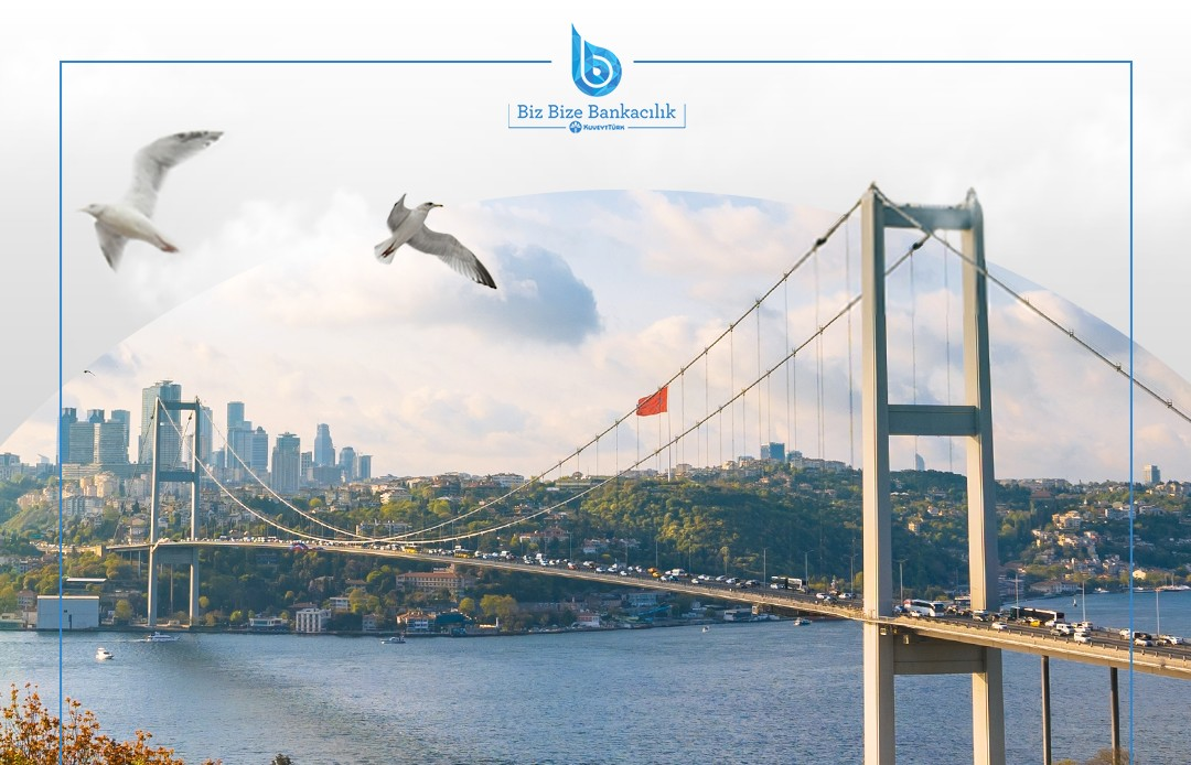 crossing the bridge on the bosphorus in Istanbul