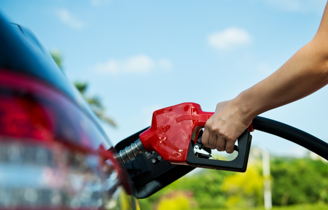 vehicle while filling with fuel