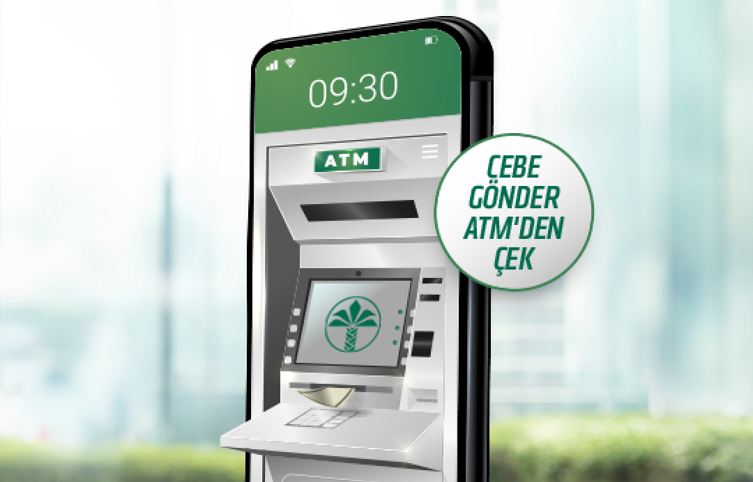 ATM image appearing on the phone screen