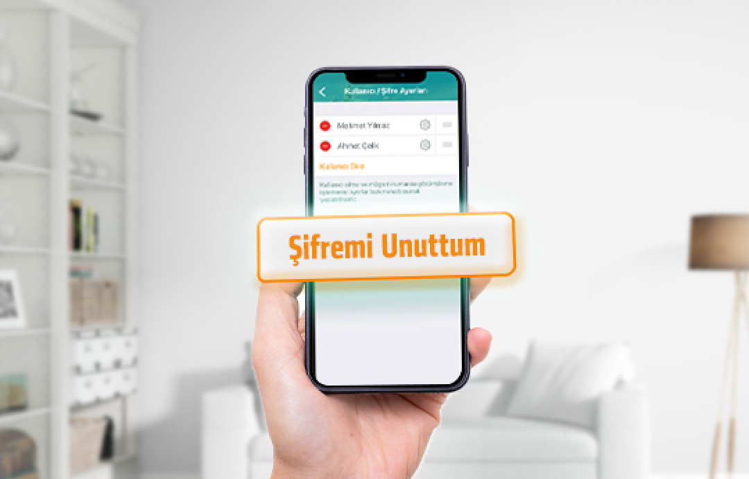 Forgot password screen in Kuveyt Türk Mobile application