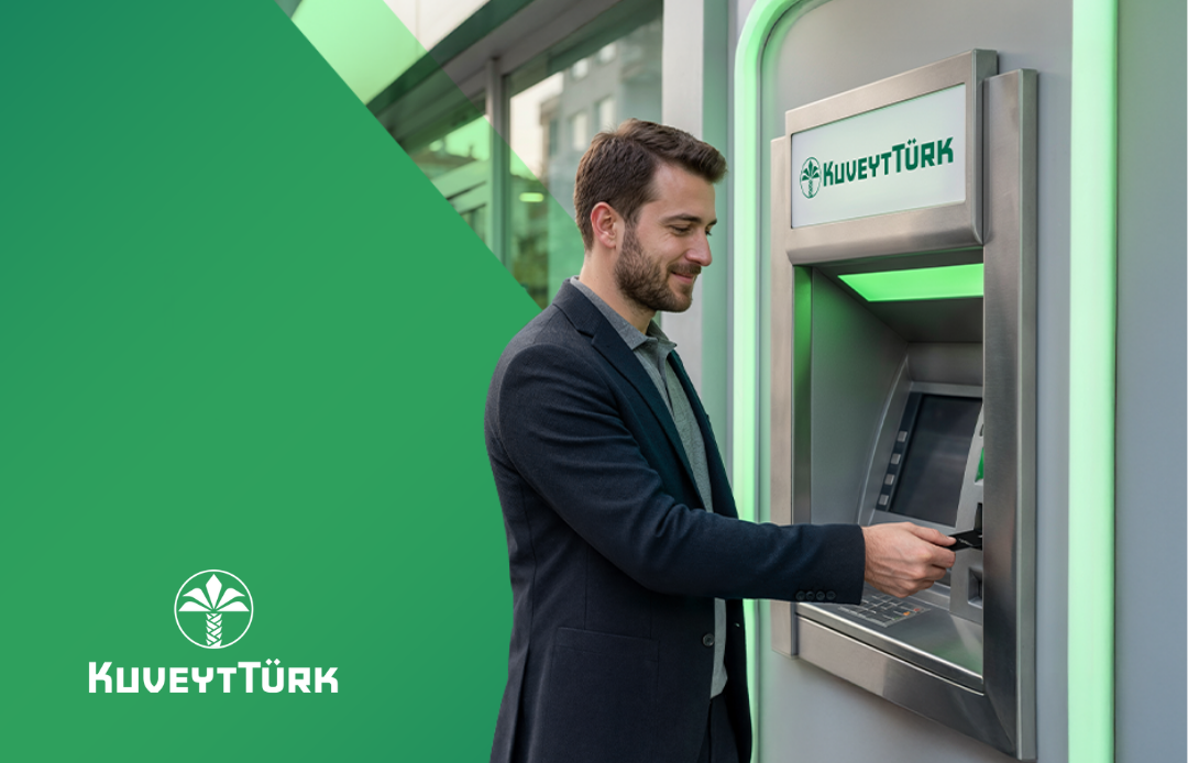 a man making a transaction via ATM