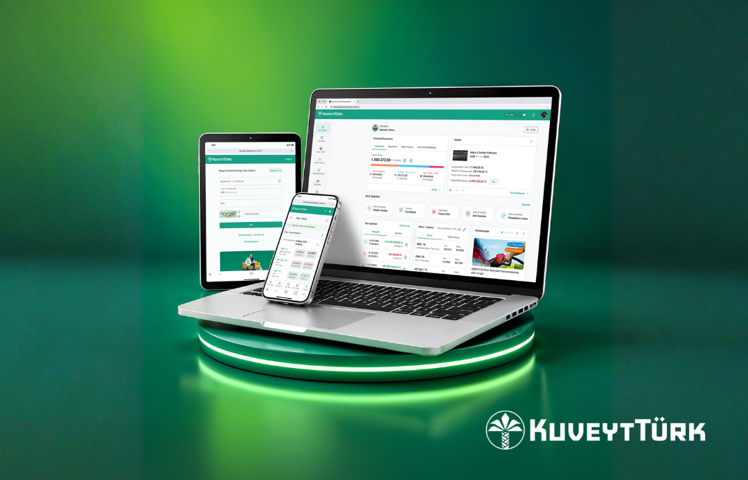 internet şube ekranları açık bilgisayar akıllı telefon ve tablet