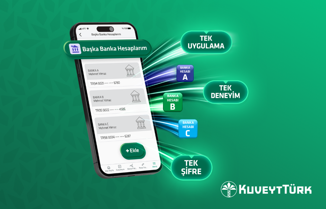 kuveyt türk mobilin içinden çıkan tek uygulama, tek deneyim, tek şifre