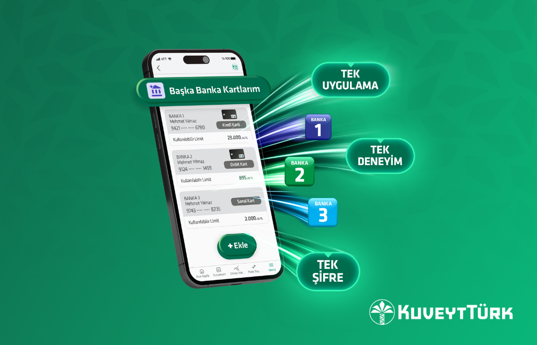 kuveyt türk mobil uygulama başka kredi kartı ekleme ekranı