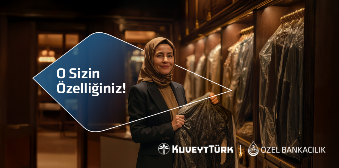O sizin özelliğiniz yazısıyla ücretsiz kuru temizleme hizmetinden faydalanan kadın