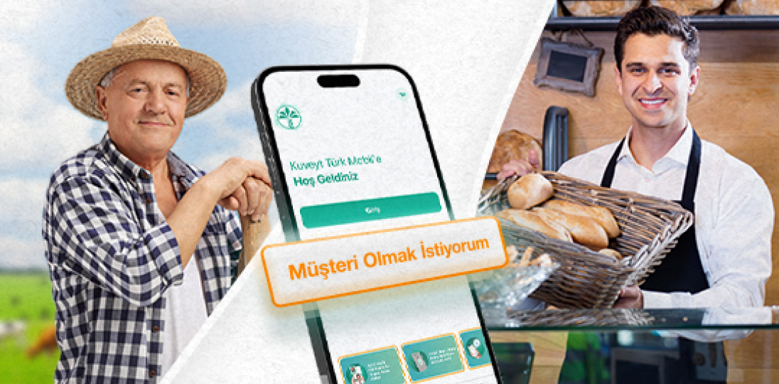 Müşteri olmak istiyorum bildirimi bulanan Kuveyt Türk Mobil uygulaması