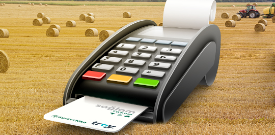 Tarlada bulunan Tarım POS cihazı