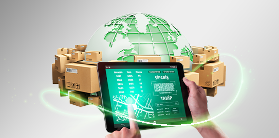 Tablet ekranından yapılan dış ticaret işlemleri ve ödemeleri
