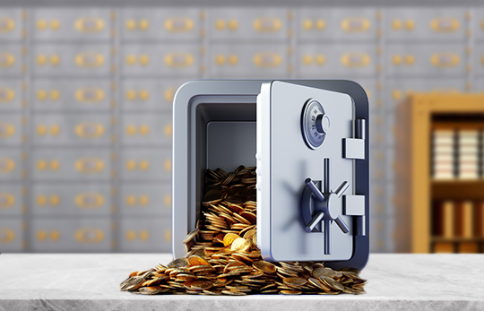 Açık kasadan taşan altınlar, güvenli birikim