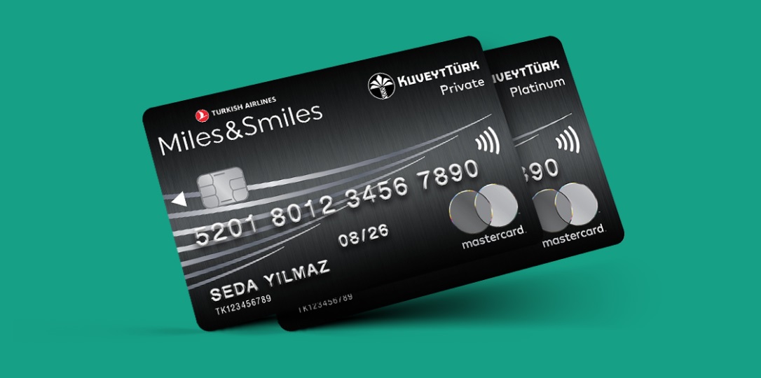 Kuveyt Turks Miles Smiles Private and Platinum credit cards