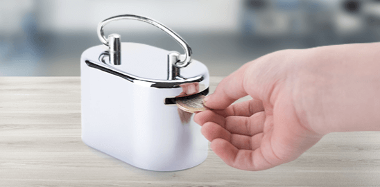 the hand that throws money into the moneybank