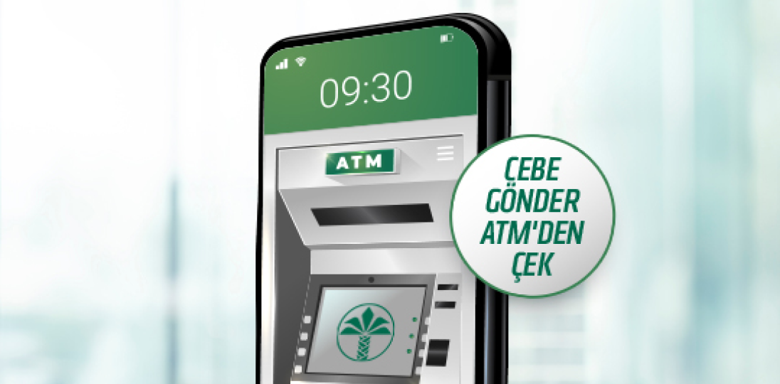 ATM image appearing on the phone screen