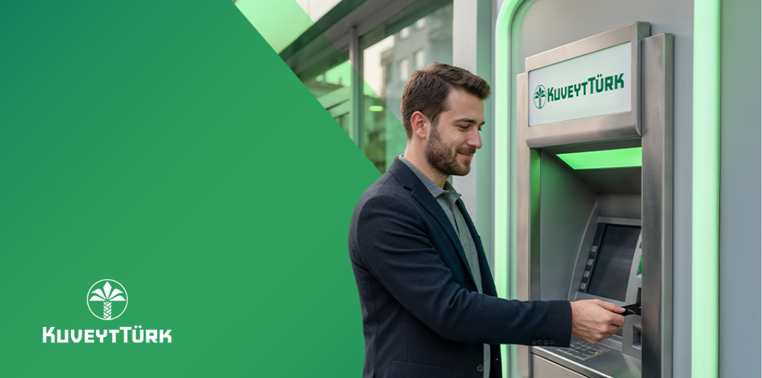 a man making a transaction via ATM